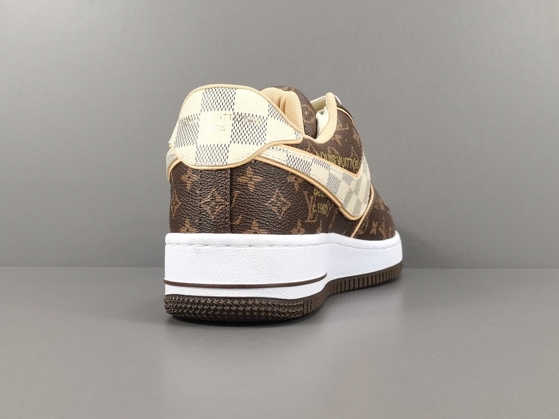 nike air force 1 x l**is V*t*n brown