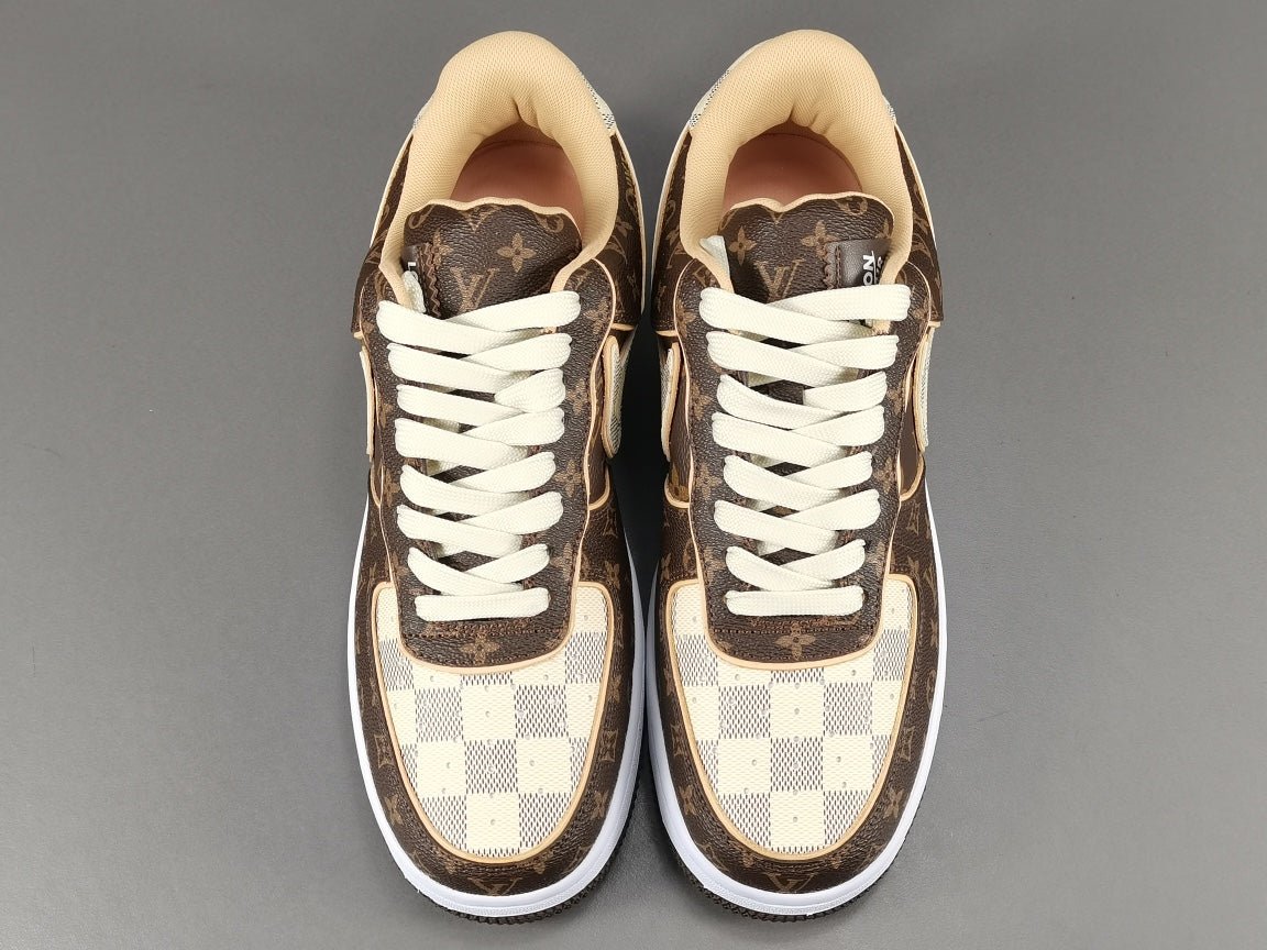 nike air force 1 x l**is V*t*n brown
