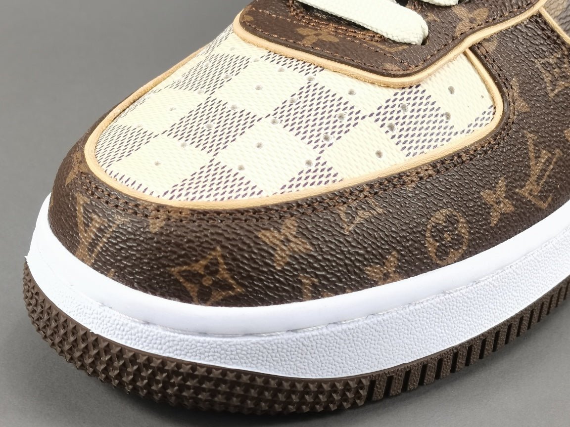 nike air force 1 x l**is V*t*n brown