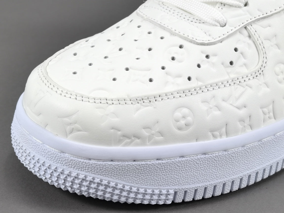 nike air force 1 x l**is V*t*n white