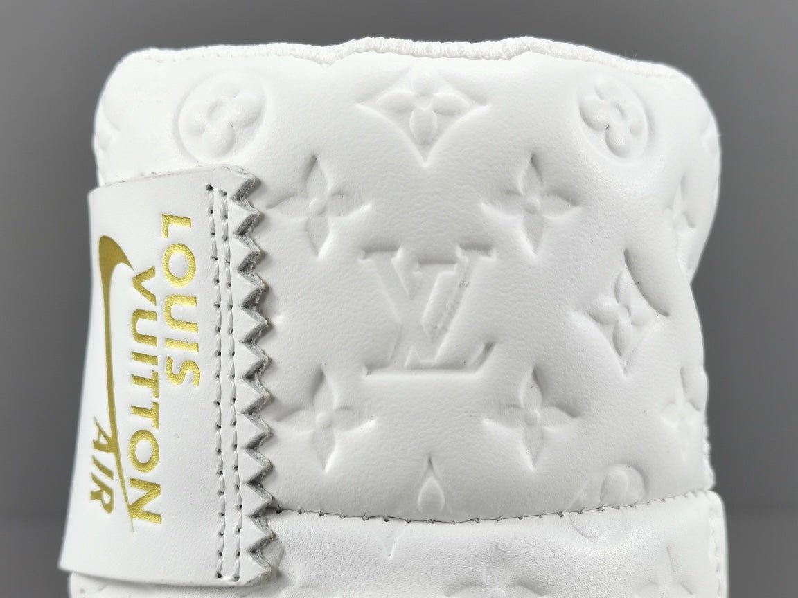 nike air force 1 x l**is V*t*n white