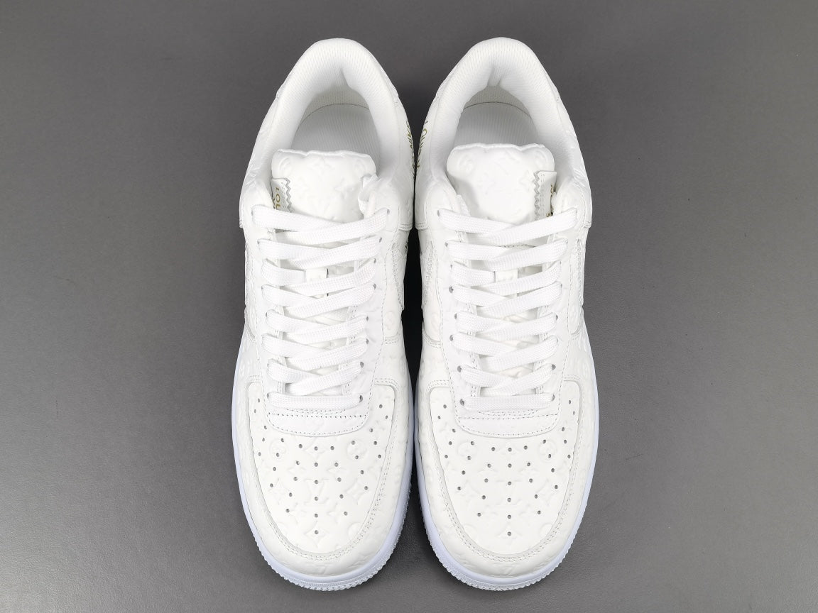 nike air force 1 x l**is V*t*n white