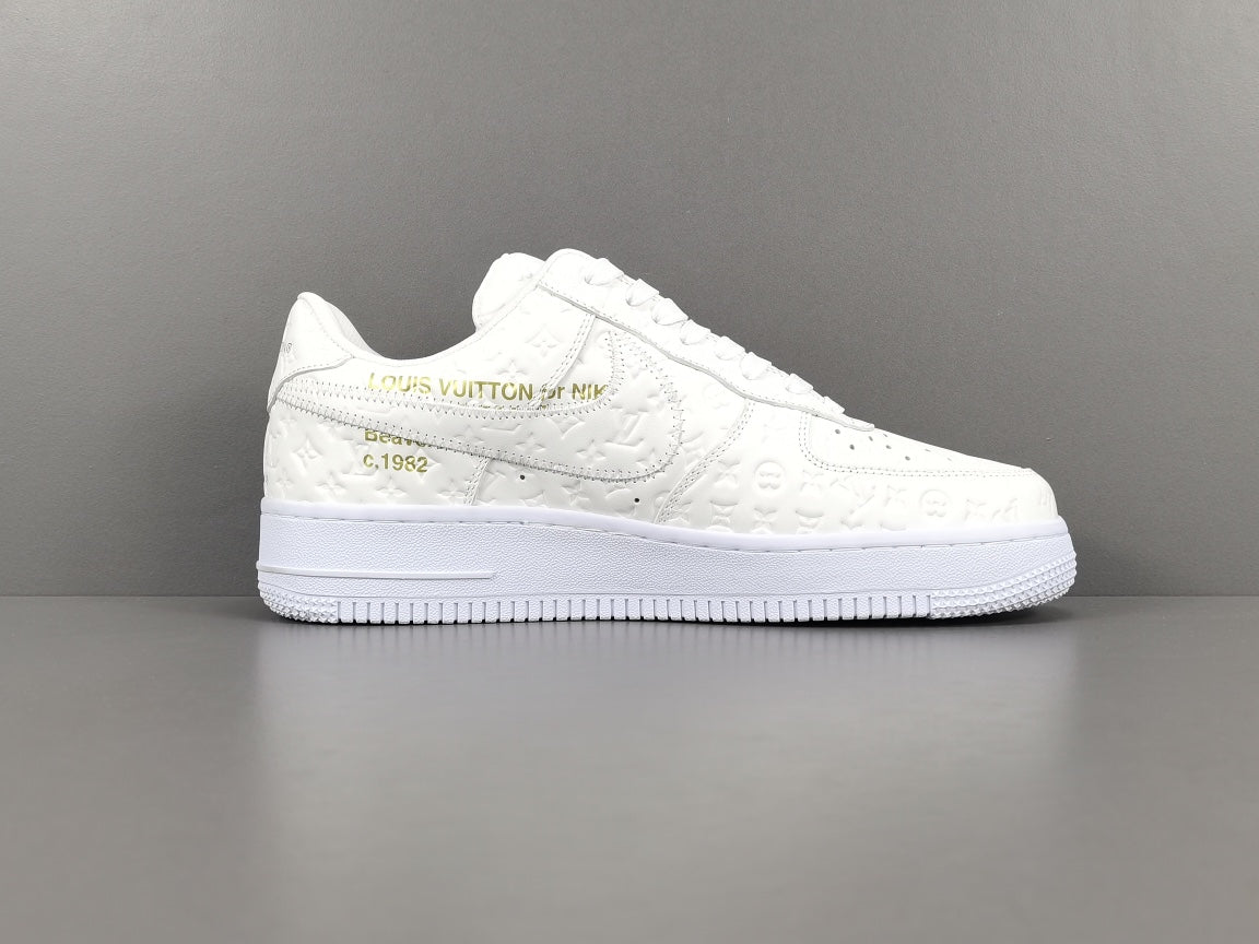 nike air force 1 x l**is V*t*n white