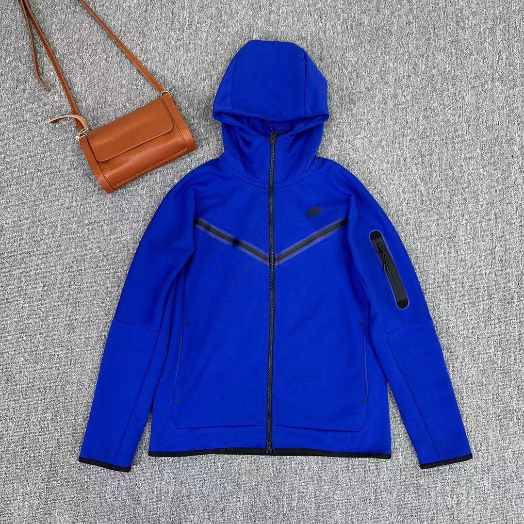 NIKE TECH FLEECE HOODIE x BLUE